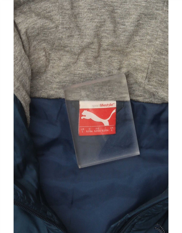 Puma Ανδρικό καπιτονέ μπουφάν UK 40 Large Navy Blue