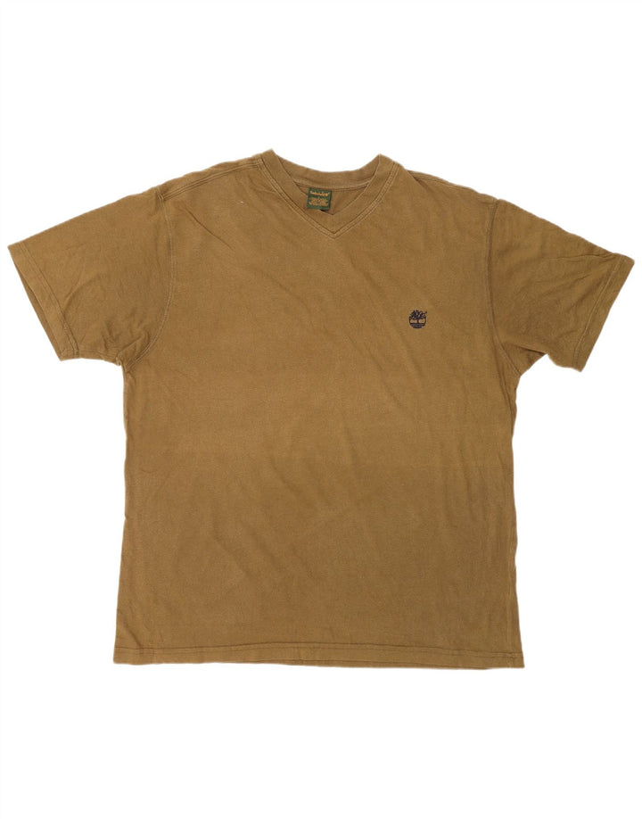 TIMBERLAND Ανδρικό T-Shirt Top μεγάλο χακί βαμβακερό