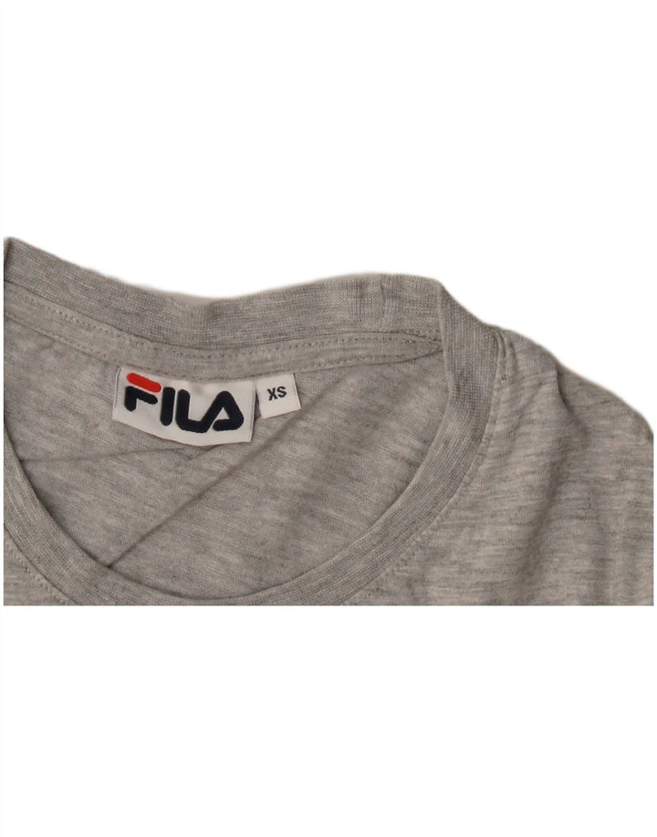 Ανδρικό γραφικό T-Shirt Fila Top XS Grey Flecked