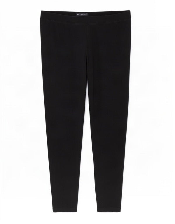 Marks & Spencer Γυναικεία Κολάν UK 16 Large Black Cotton