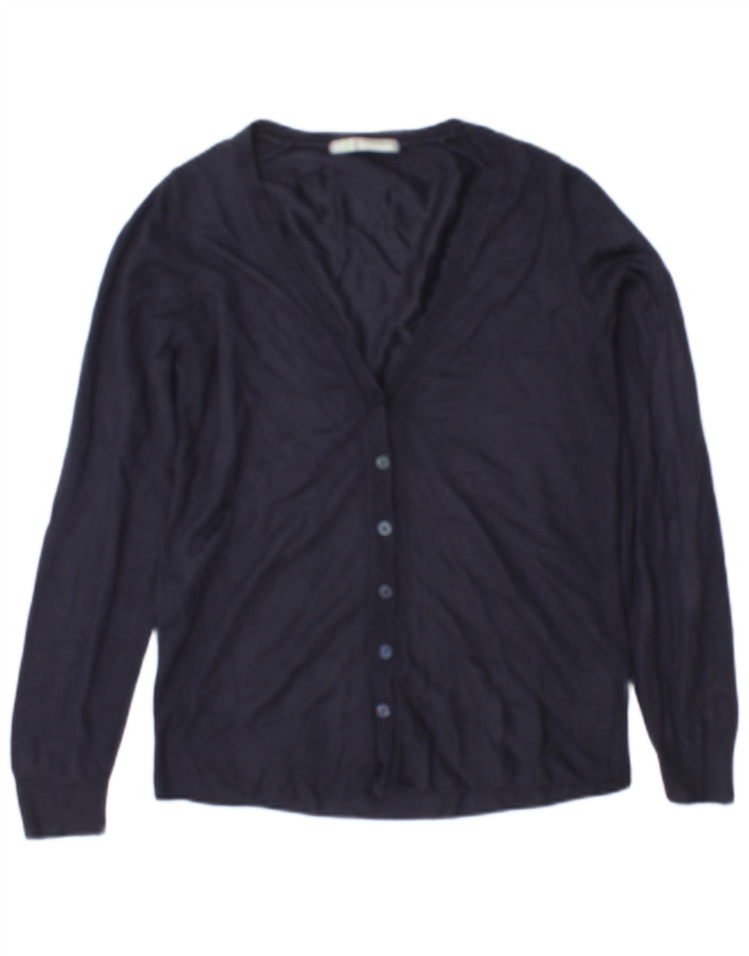 Marks & Spencer Γυναικείο πουλόβερ ζακέτα UK 8 Small Navy Blue Acrylic