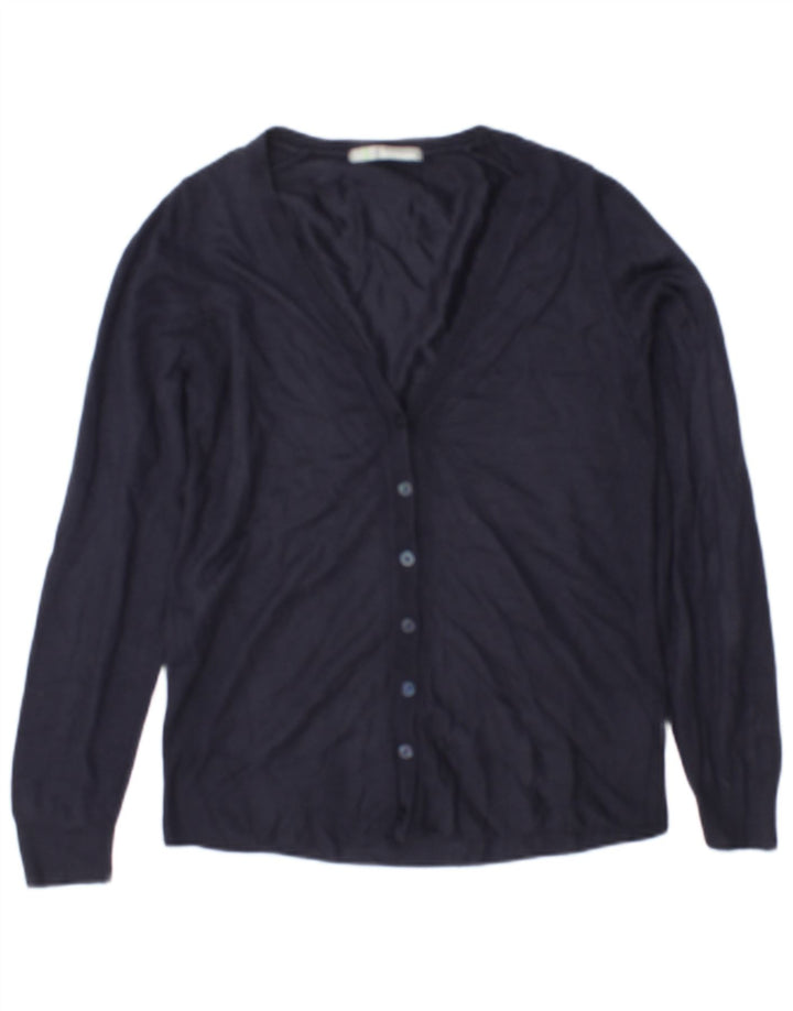 Marks & Spencer Γυναικείο πουλόβερ ζακέτα UK 8 Small Navy Blue Acrylic