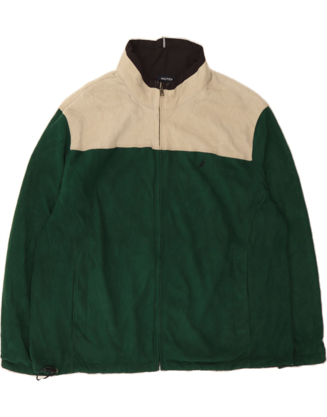 NAUTICA Mens Reversible Jacket UK 44 2XL Black Polyester Vintage Nautica and Second-Hand Nautica from Messina Hembry 