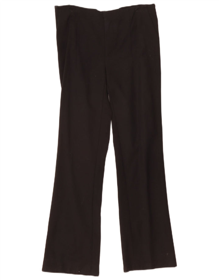 Zara Γυναικείο Bootcut Casual Παντελόνι Medium W30 L30 Μαύρο βαμβακερό