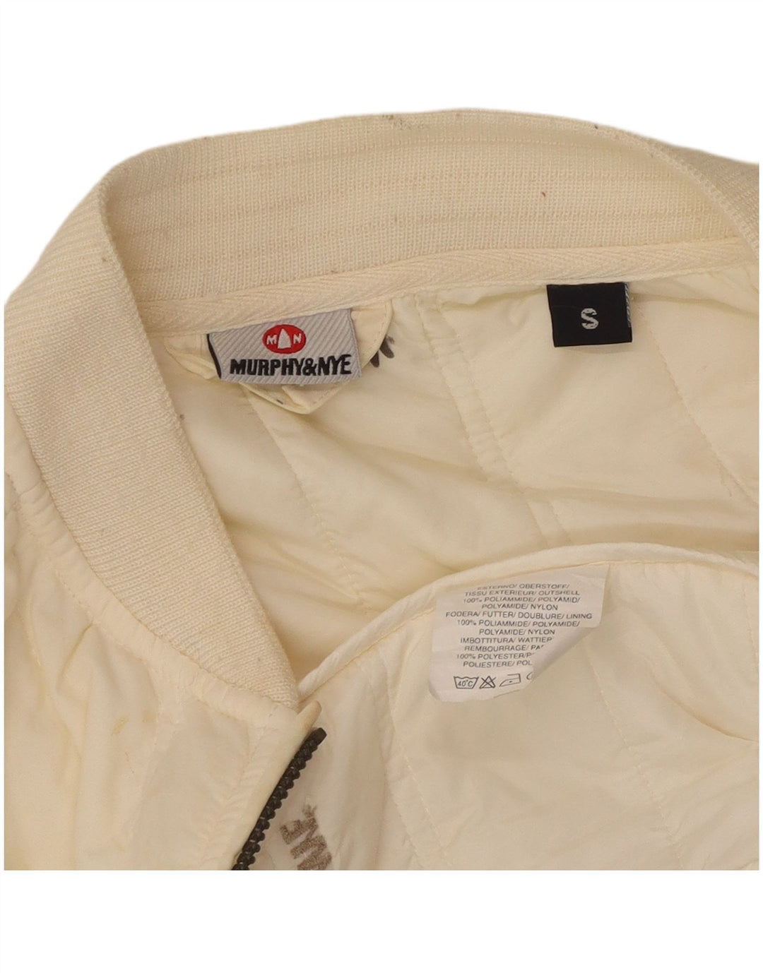 Murphy & Nye Womens Gilet Gilet UK 10 Small Off White Polyamide