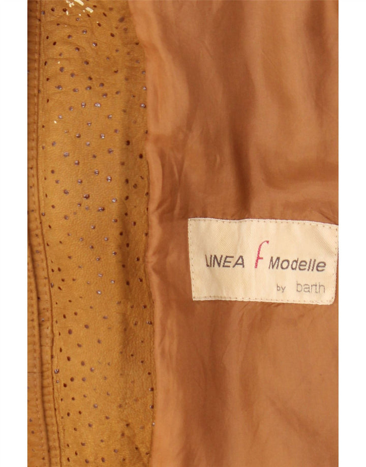 Barth Γυναικείο Σουέντ Πανωφόρι UK 16 Δερμάτινο Μεγάλο Καφέ