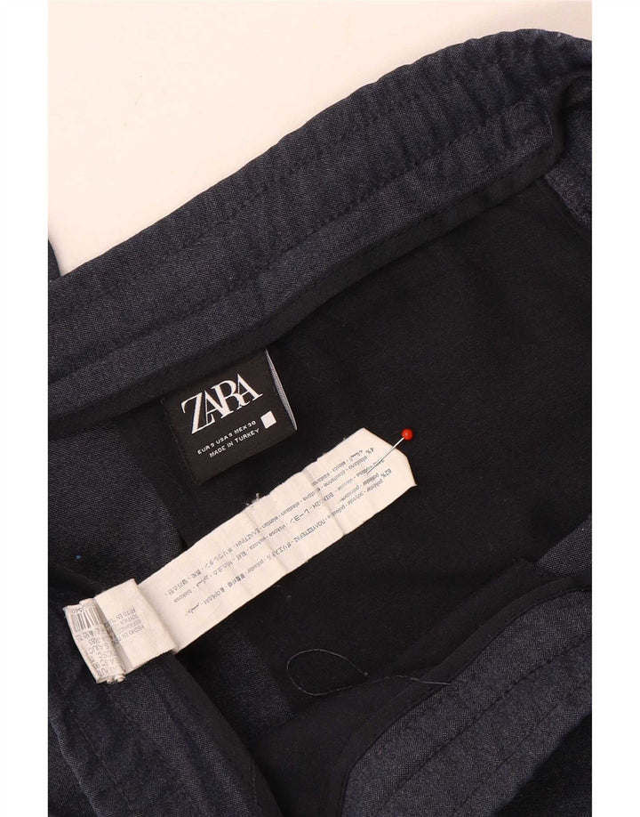 Zara Ανδρικό παντελόνι Chino Slim Small W30 L30 Navy Blue Polyester