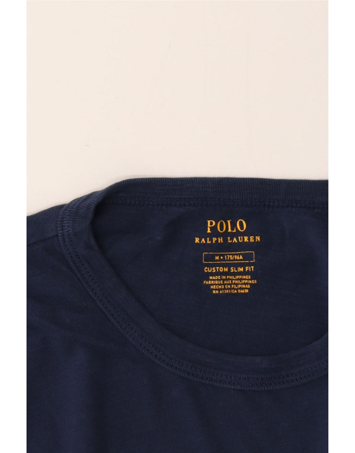 Ανδρικό γραφικό μπλουζάκι Polo Ralph Lauren, προσαρμοσμένο σε λεπτή εφαρμογή, επάνω μεσαίο μπλε ναυτικό