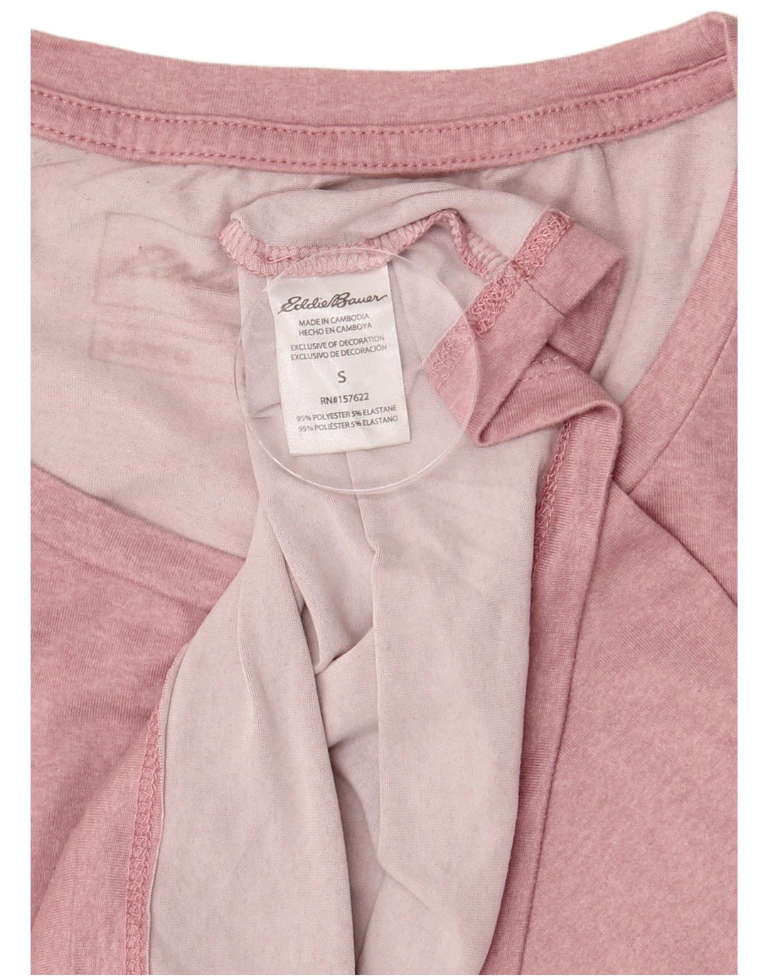 EDDIE BAUER Γυναικείο T-Shirt τοπ 10 ροζ πολυεστέρα
