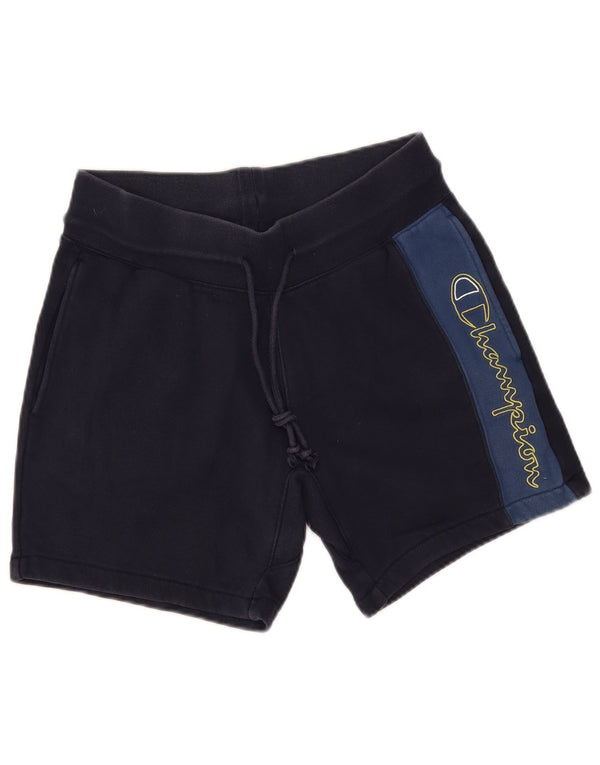 Ανδρικά γραφικά αθλητικά σορτς Champion Medium Navy Blue Colourblock