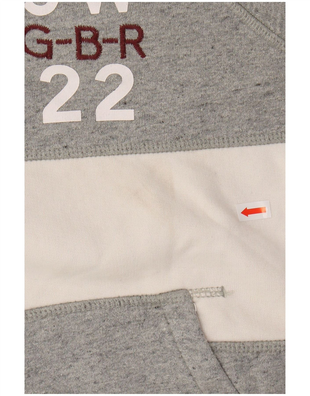 JACK WILLS Γυναικείο φόρεμα με κουκούλα με κουκούλα UK 12 Medium Grey Colourblock