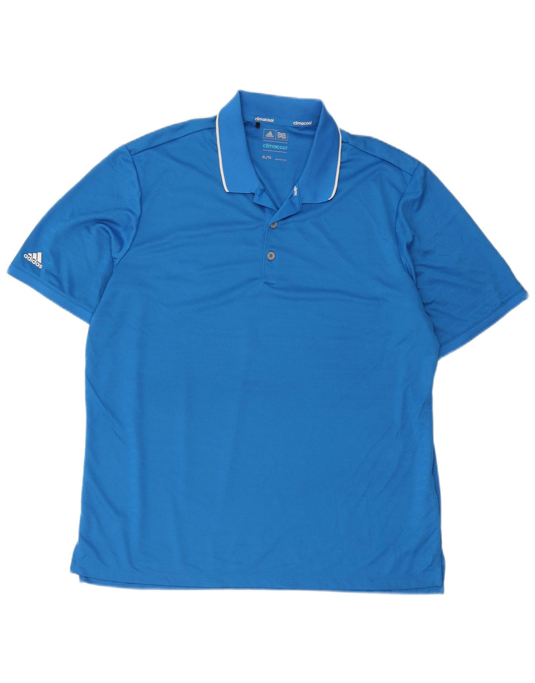 Ανδρικό πουκάμισο Adidas Climacool Polo XL Μπλε ριγέ πολυεστέρα
