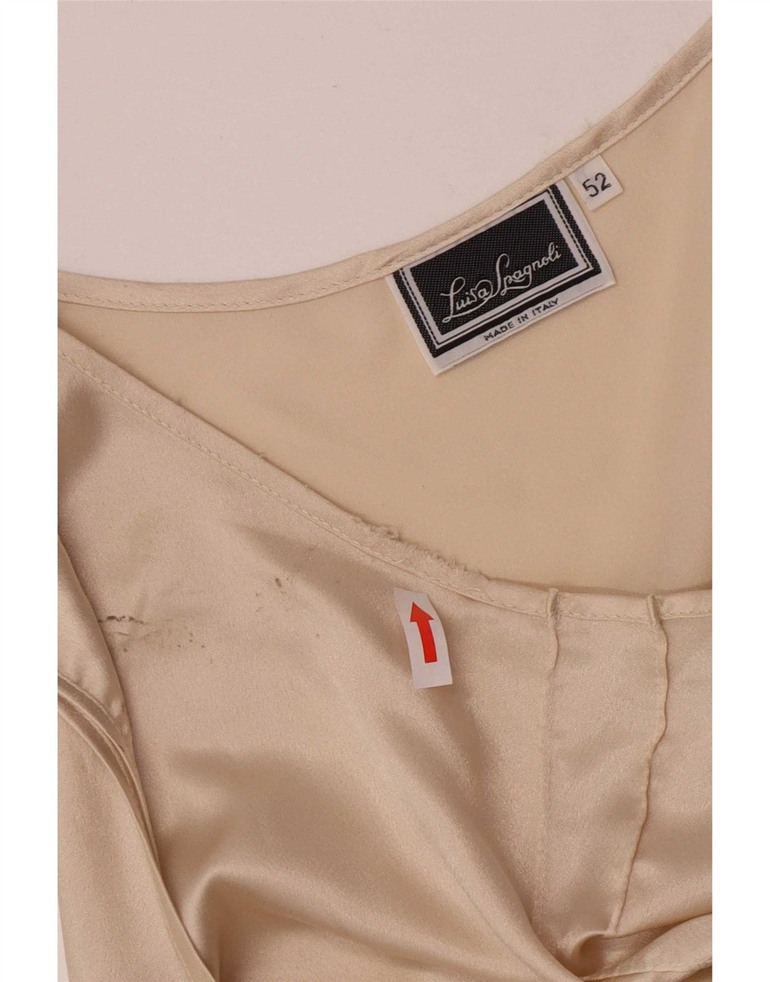 Luisa Spagnoli Γυναικείο γιλέκο Crop Top IT 42 2XL Beige Polyester