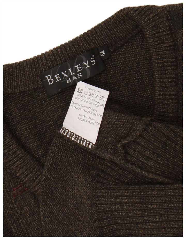 BEXLEYS Ανδρικό γιλέκο Tank Top IT 54 XL Καφέ ριγέ μαλλί