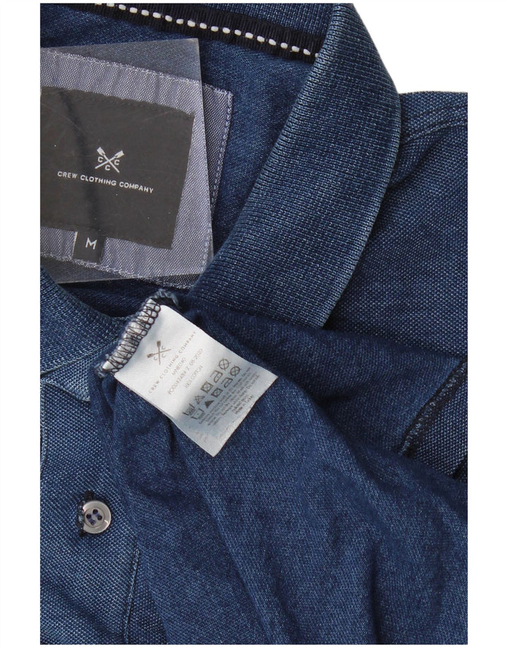 Ανδρικό πουκάμισο Polo Crew Clothing, μεσαίο μπλε βαμβακερό