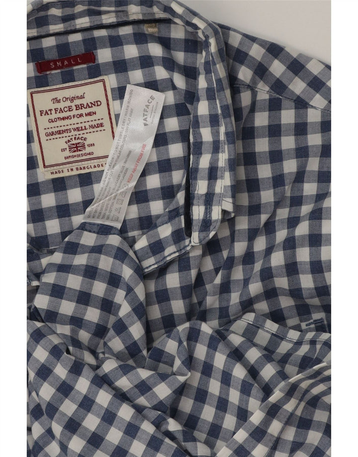 FAT FACE Ανδρικό πουκάμισο Small Blue Check Cotton
