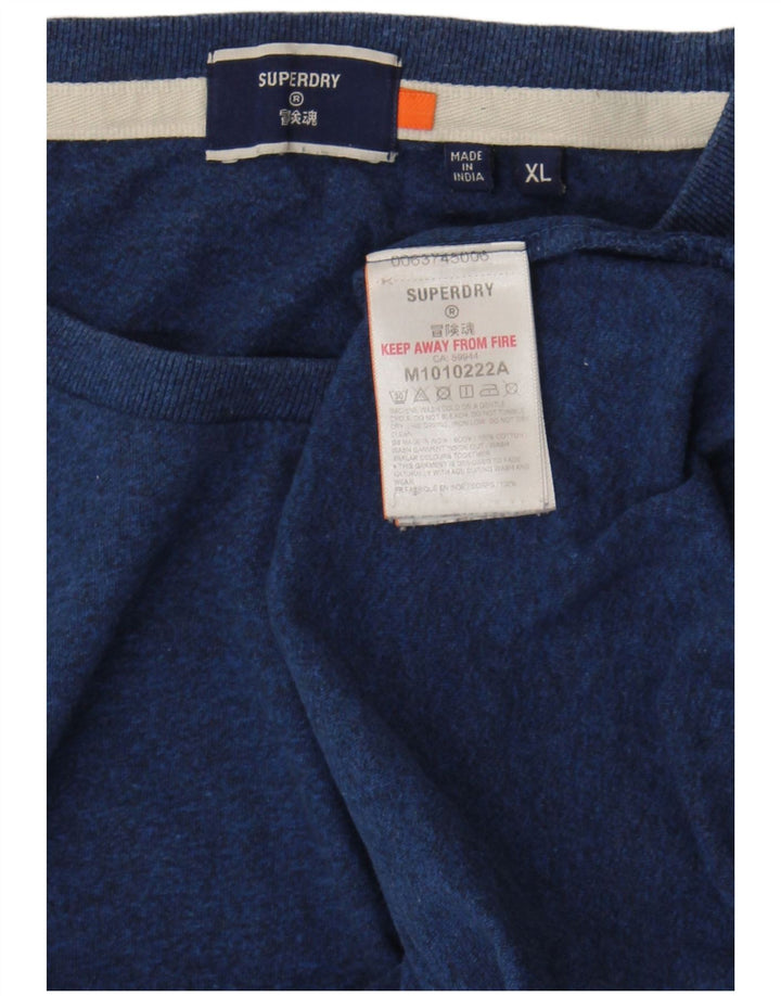 Ανδρικό T-Shirt Superdry Top XL Navy Blue Cotton