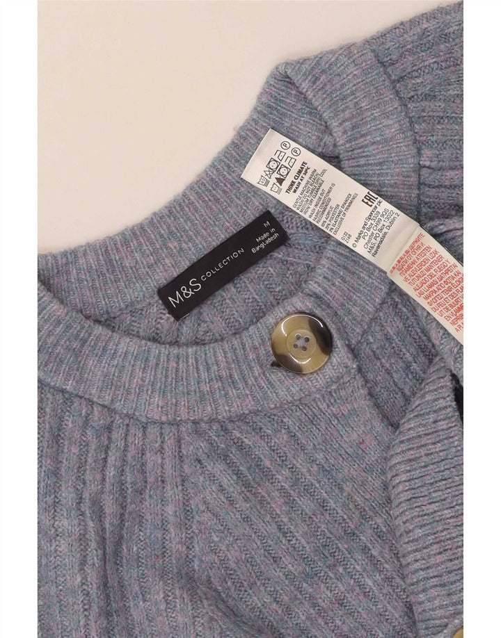Marks & Spencer Γυναικεία Ζακέτα πουλόβερ UK 14 Medium Blue Acrylic