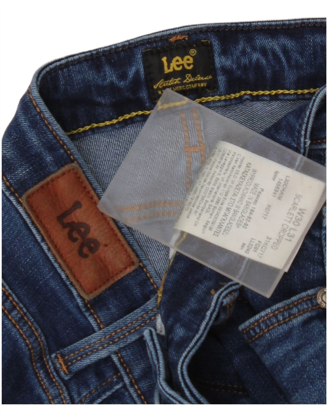 LEE Γυναικείο Scarlett Cropped Jeans W30 L25 Blue Cotton