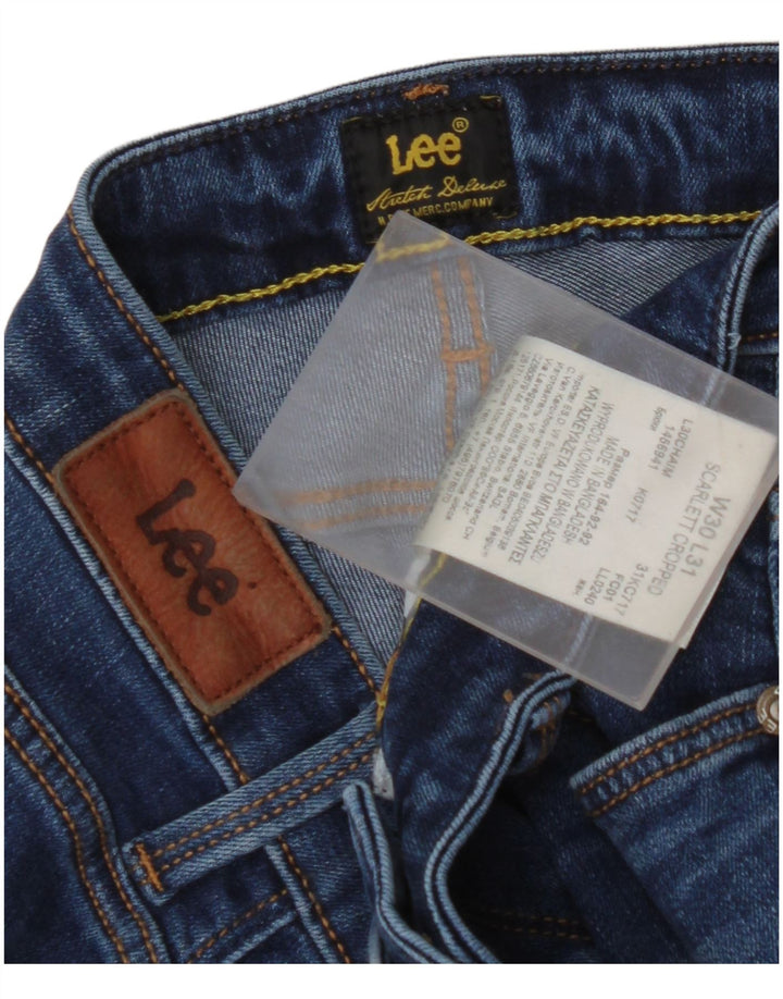 LEE Γυναικείο Scarlett Cropped Jeans W30 L25 Blue Cotton