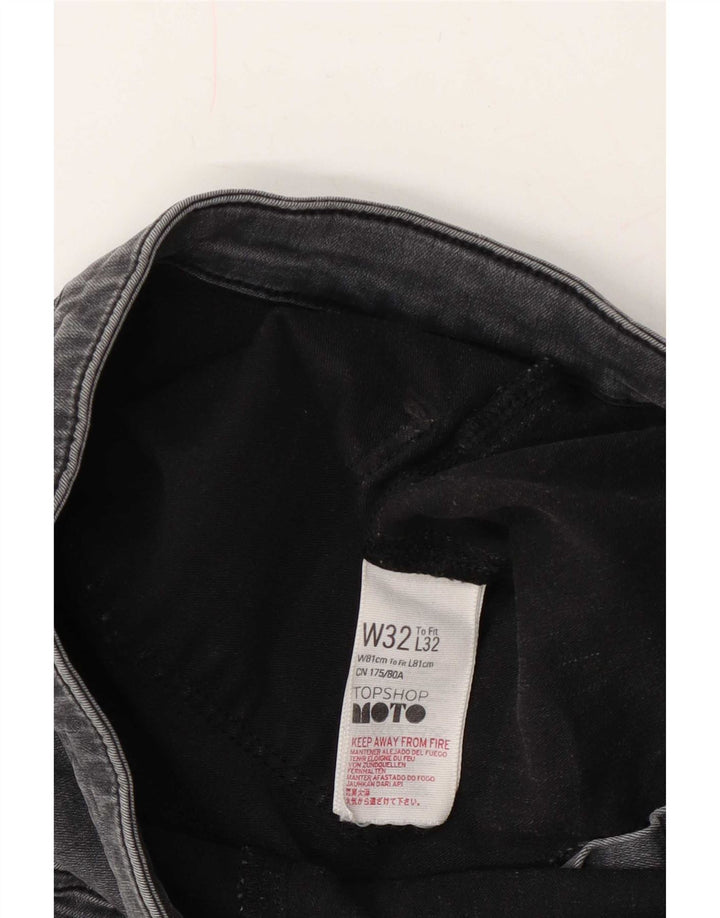 Topshop Γυναικείο Cropped Jeans W32 L25 Γκρι βαμβακερό