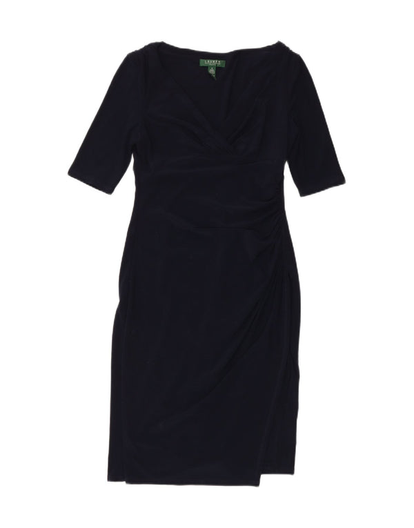 Γυναικείο φόρεμα με θήκη Ralph Lauren US 6 Medium Navy Blue Polyester