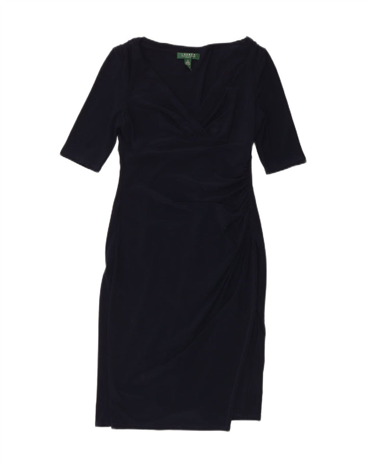 Γυναικείο φόρεμα με θήκη Ralph Lauren US 6 Medium Navy Blue Polyester