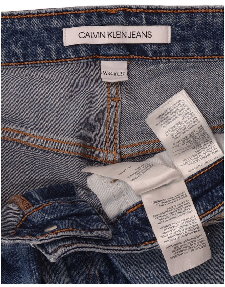 Calvin Klein Ανδρικό Slim Jeans W34 L28 Blue Cotton