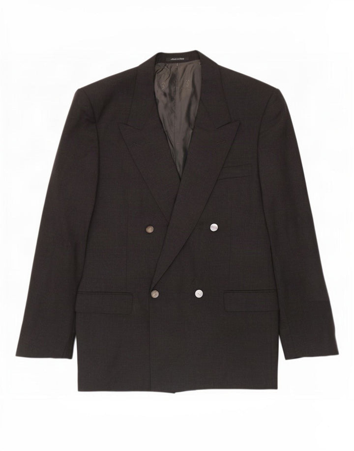 Yves Saint Laurent Ανδρικό σακάκι με διπλό στήθος IT 52 XL Γκρι μαλλί