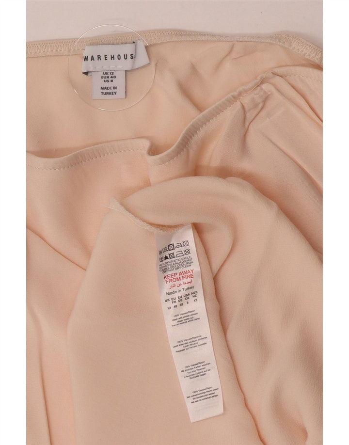 Warehouse Γυναικεία Maxi Φούστα UK 12 Medium W28 Beige Viscose
