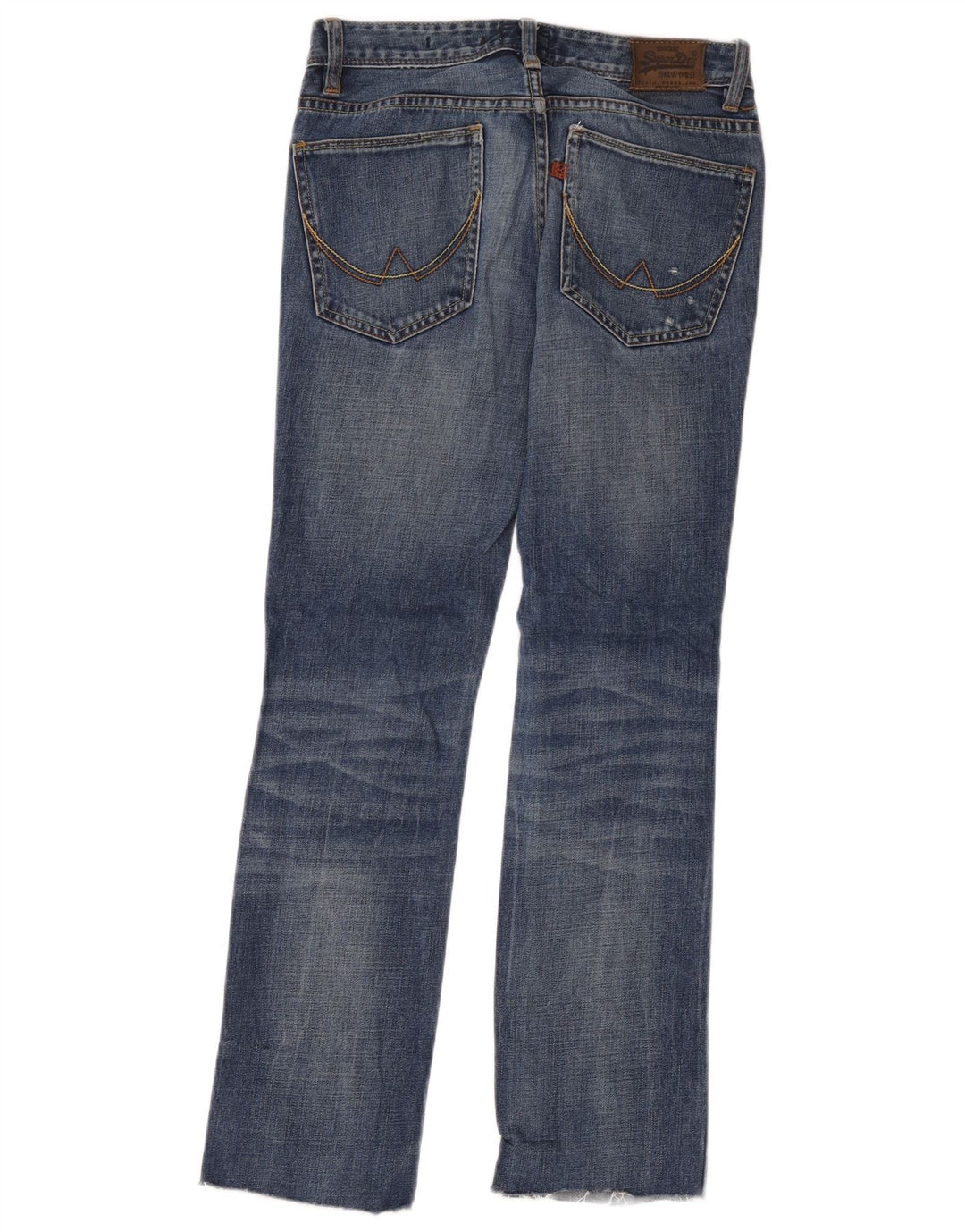 Superdry Γυναικεία Distressed Slim Jeans W28 L32 Blue Cotton
