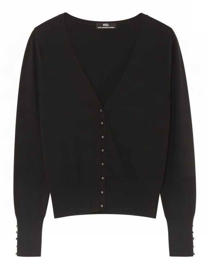 Marks & Spencer Γυναικεία ζακέτα πουλόβερ UK 10 Small Grey Merino Wool