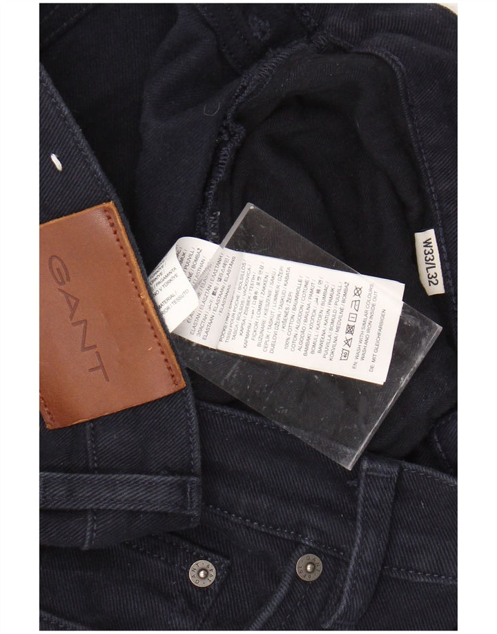Ανδρικό τζιν GANT Slim W33 L32 Navy Blue Cotton