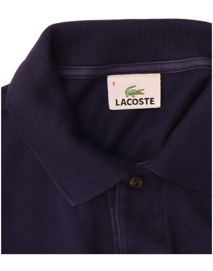 Ανδρικό μακρυμάνικο μπλουζάκι πόλο LACOSTE, Μέγεθος 4, Βαμβακερό μεσαίο μπλε ναυτικό