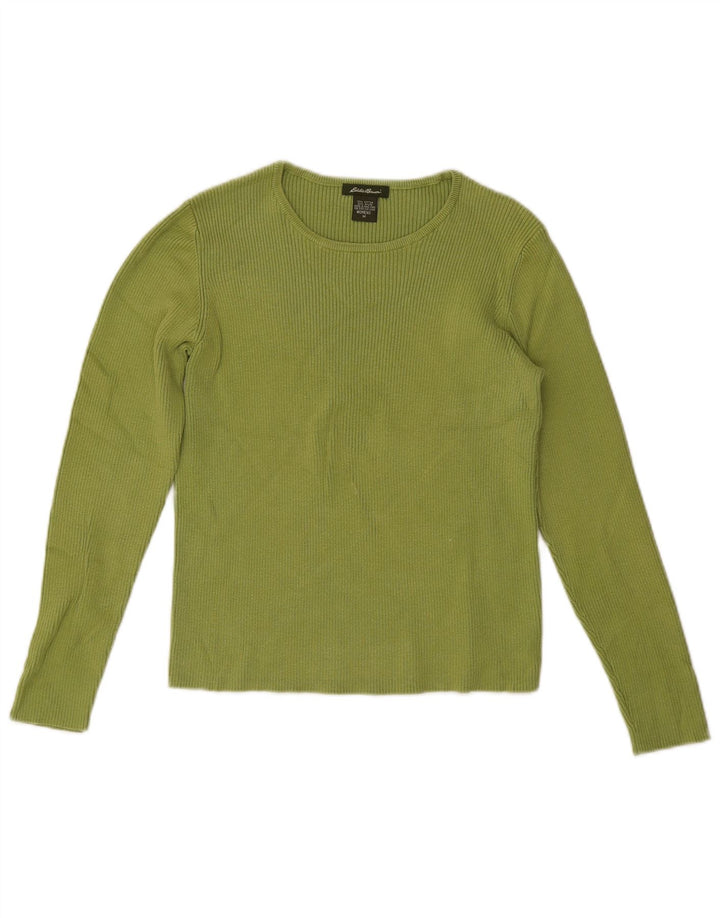 Eddie Bauer Γυναικείο Crop Μακρυμάνικο UK 12 Βαμβακερό μεσαίο πράσινο