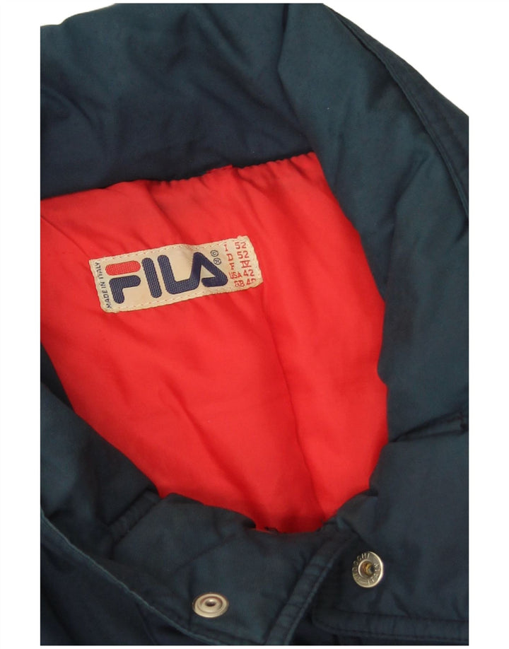 Fila Ανδρικό μπουφάν με επένδυση IT 52 XL Navy Blue Colorblock Πολυαμίδιο
