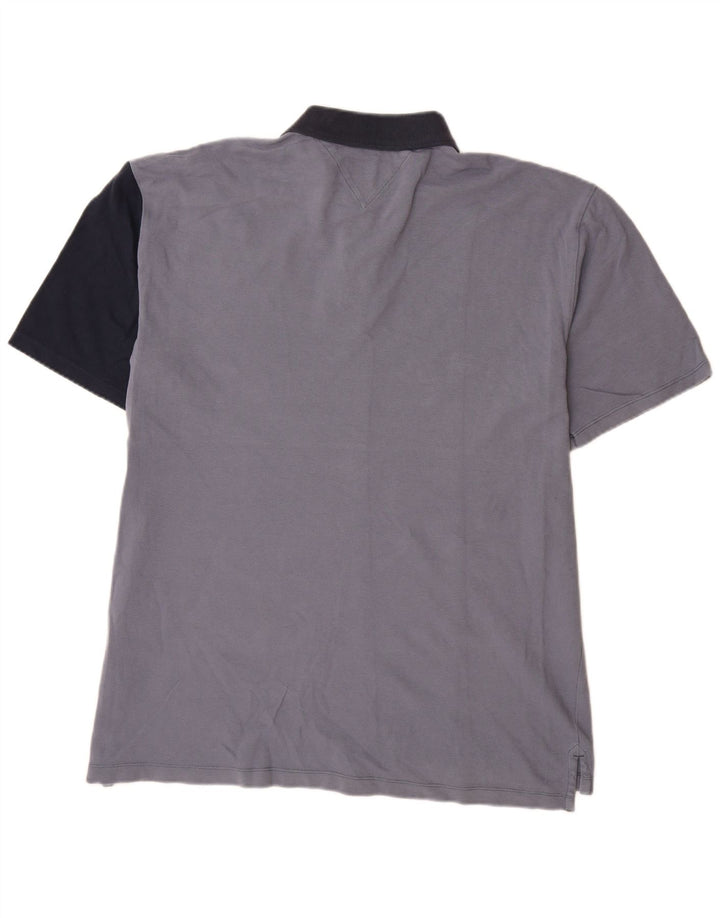 TOMMY HILFIGER Ανδρικό μπλουζάκι πόλο 2XL πολύχρωμο βαμβακερό μπλοκ