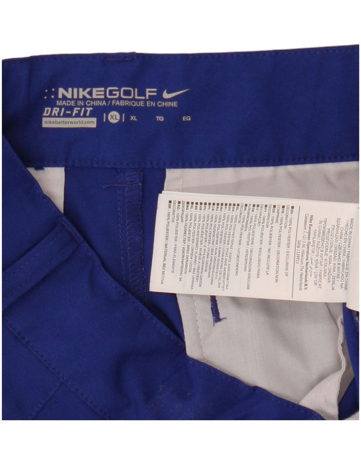 Ανδρικό ίσιο παντελόνι Chino Nike Dri Fit XL W34 L29 Μπλε πολυεστέρας