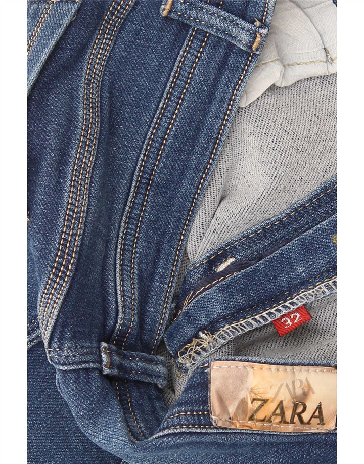 Zara Γυναικείο Straight Jeans W32 L25 Blue