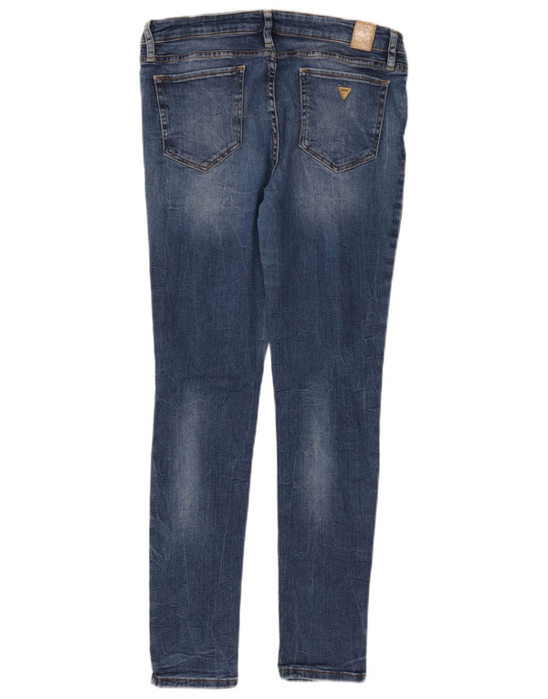 GUESS Γυναικείο Skinny Jeans W31 L30 Μπλε βαμβακερό