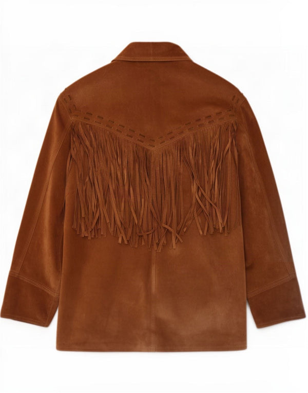 Vintage Ανδρικό Suede Jacket UK 38 Medium Brown
