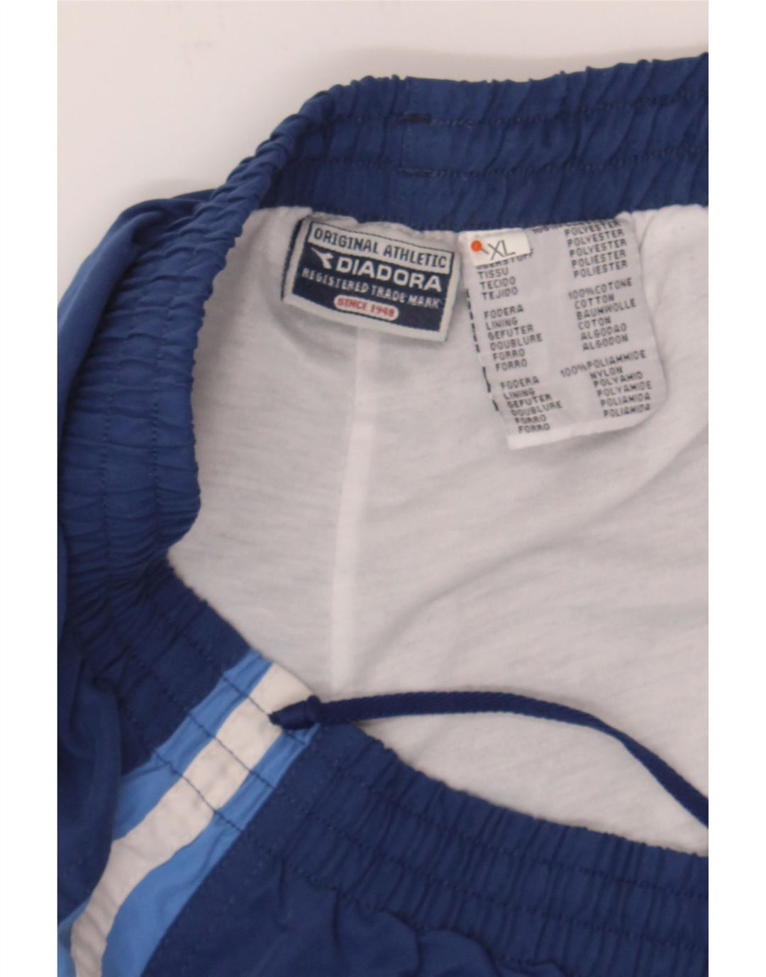 DIADORA Mens Full Tracksuit XL  Blue Colourblock Polyester Vintage Diadora and Second-Hand Diadora from Messina Hembry 