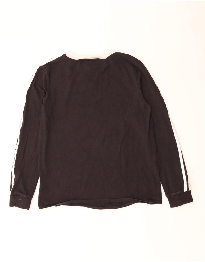 Adidas Γυναικείο τοπ μακρυμάνικο UK 16 Large Μαύρο