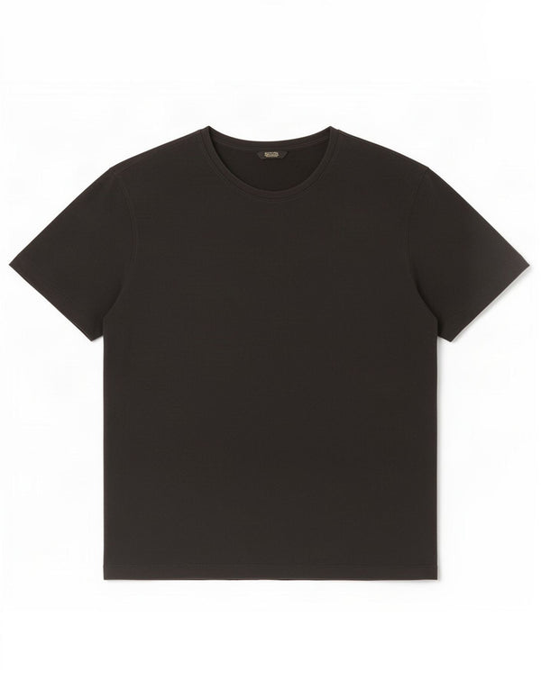 Massimo Dutti Ανδρικό T-Shirt Top XL Μαύρο βαμβακερό
