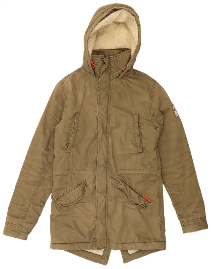 SUPERDRY Ανδρικό μπουφάν Sherpa Parka Rookie Hooded UK 36 Small Khaki