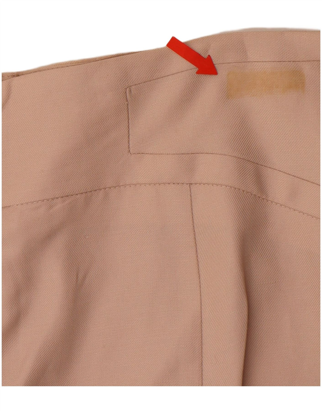 ZARA Γυναικεία Ψηλόμεση Pencil Φούστα XL W32 Beige Rayon