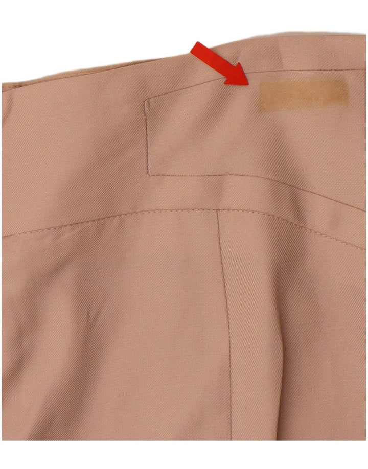ZARA Γυναικεία Ψηλόμεση Pencil Φούστα XL W32 Beige Rayon