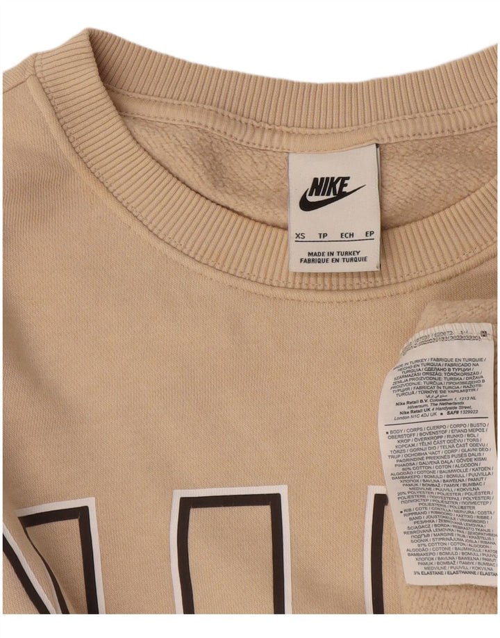 Ανδρικό γραφικό φούτερ Nike Jumper XS Μπεζ βαμβακερό