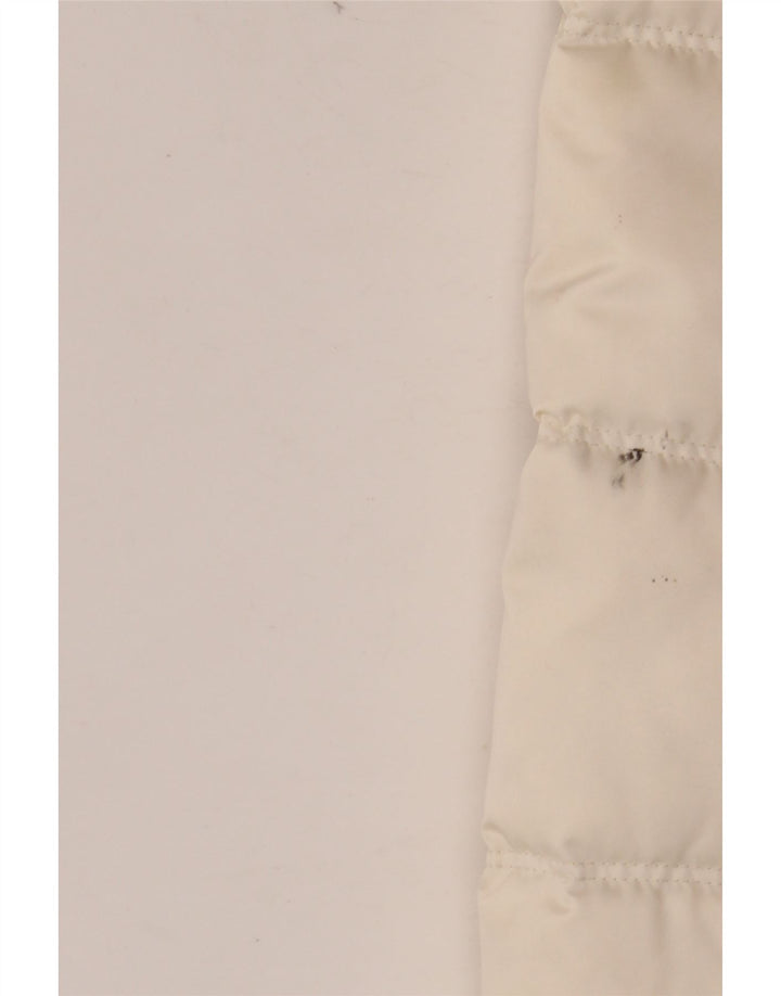 CALVIN KLEIN JEANS Γυναικείο υπερμεγέθη μπουφάν με επένδυση UK 10 Small Off White