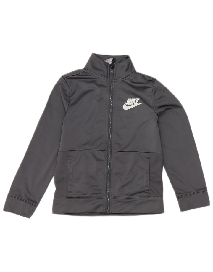 Μπουφάν Nike Boys αθλητική φόρμα 6-7 ετών Μεγάλο γκρι πολυεστέρα